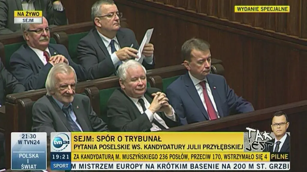 Głosowanie nad kandydaturą Julii Przyłębskiej na sędziego TK