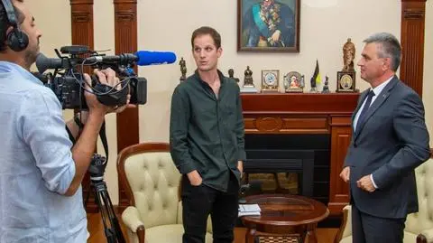 Evan Gershkovich na zdjęciu udostępnionym przez jego redakcję