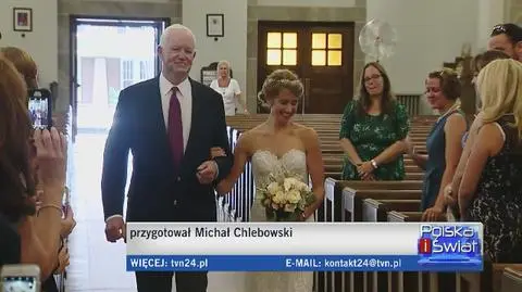 Poprowadził do ołtarza córkę swojego dawcy. "Czułam się tak jakby był przy mnie ojciec"