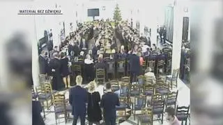 Nagranie z Sali Kolumnowej z administrowanej przez Straż Marszałkowską kamery cz. 1