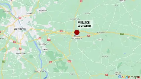 Wypadek na A2 pod Mińskiem. Lądował śmigłowiec LPR