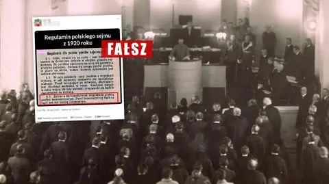 Nie, to nie jest regulamin polskiego Sejmu z 1920 roku