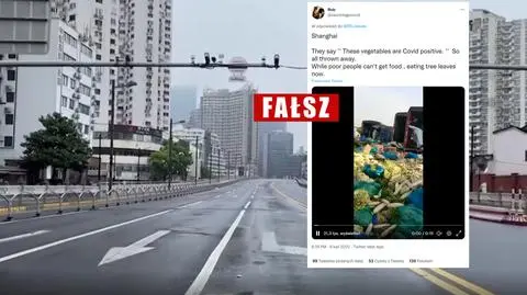 W Szanghaju wyrzucają żywność, bo jest "covid-pozytywna"? Wyrzucają z innego powodu