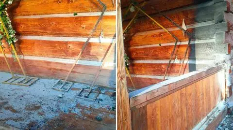 Podpalona zabytkowa Wańkówka w Poroninie