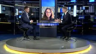 Bartosz Rydliński i Renata Mieńkowska-Norkiene w "Faktach po Faktach"
