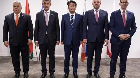 Premier Morawiecki spotkał się w Brukseli z premierem Japonii