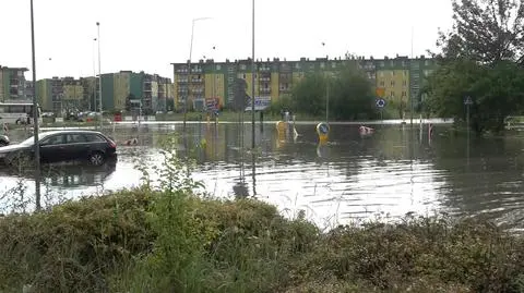 Zalane ulice w Białej Podlaskiej