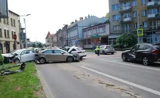 Wypadek w centrum Rzeszowa