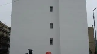 Niezamalowana ściana przy ul