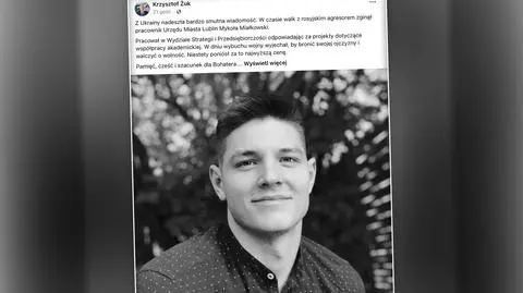 "Z Ukrainy nadeszła bardzo smutna wiadomość". Nie żyje pracownik lubelskiego urzędu