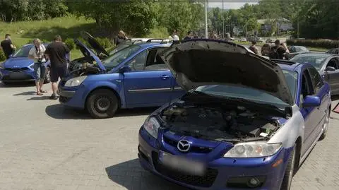 Kilka samochodów "zepsuło się" na Orlenie. Protest kierowców