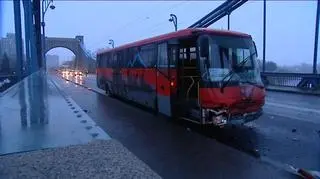 Do wypadku doszło rano na moście Grunwaldzkim