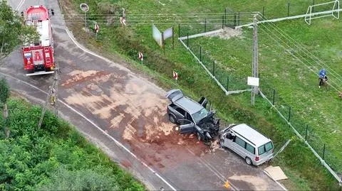 Zderzenie w miejscowości Biały Ług