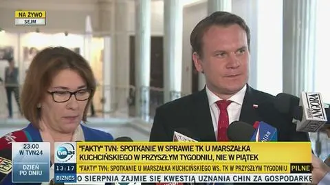 "Fakty" TVN: spotkanie liderów ws. TK przełożone