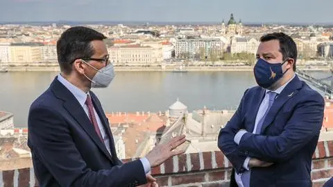 Morawiecki, Salvini i Orban spotkali się w kwietniu 2021 roku w Budapeszcie