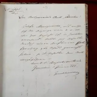 Nakaz aresztowania Józefy Maciejewskiej w razie jej powrotu do Jarosławia wydany 2 stycznia 1864 roku