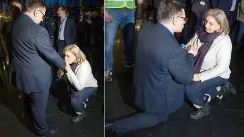 Emocje w LOT. Prezes i przedstawicielka związkowców padli na kolana