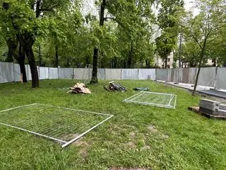 Teren został ogrodzony 