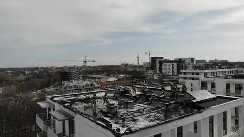 Pożar bloku w Lublinie 