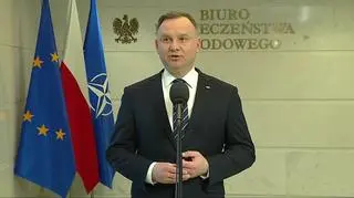 Prezydent Duda: bezprecedensowy akt naruszenia prawa międzynarodowego 