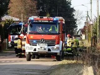 Mężczyzna został przetransportowany śmigłowcem do szpitala