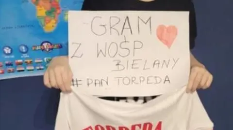 Pan Torpeda gra z WOŚP