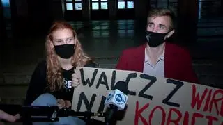 Poznań-Protesty po wyroku Trybunału Konstytucyjnego w sprawie aborcji