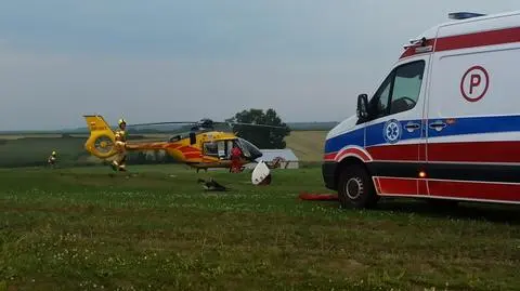 Motolotnia spadła na ziemię, zginął były strażak