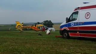 Wypadek motolotni w Gierałtowiczkach