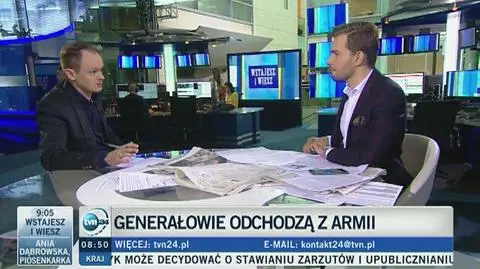 Z armii odchodzą najważniejsi generałowie. "To nie jest tak, że byli starzy i zmęczeni"