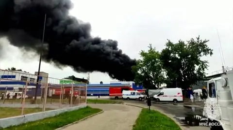 Pożar w Niżnym Nowogrodzie. Media: mieszkańcy słyszeli wybuchy 