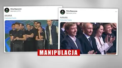 Zełeński żartuje z Putina, a ten się śmieje? To zmontowane wideo