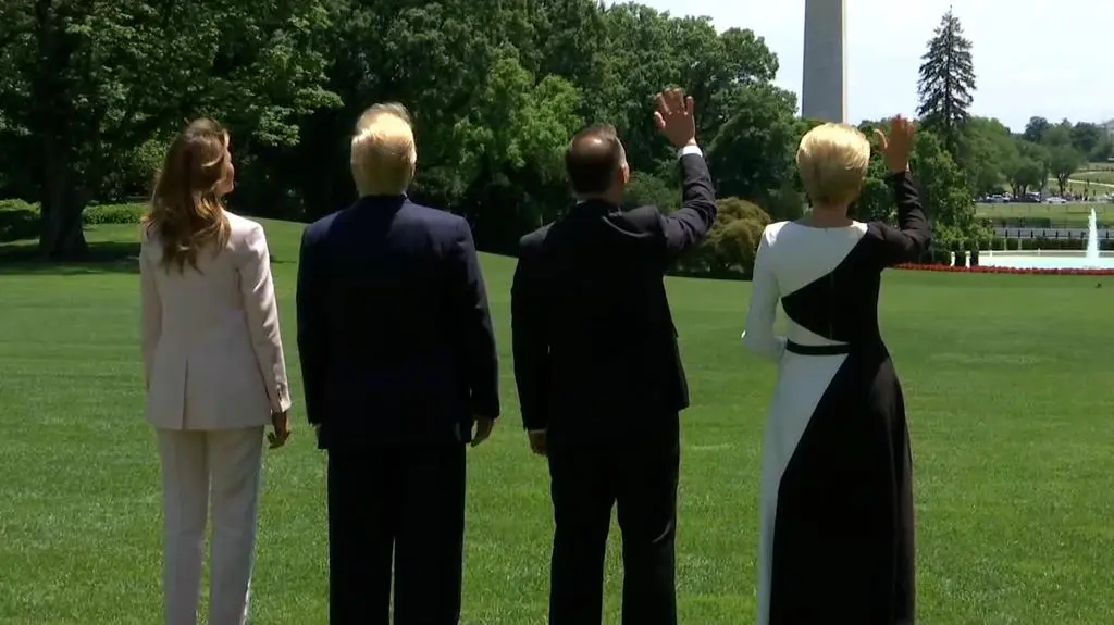 Przelot F-35 nad Białym Domem