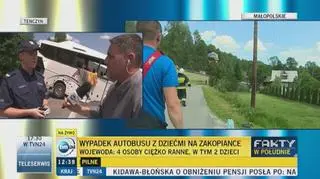 Na razie nieznane są przyczyny wypadku w Tenczynie 