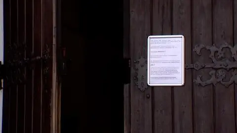 Przed kościołem w Kościanie umieszczono plakat krytykujący osoby głosujące na Rafała Trzaskowskiego