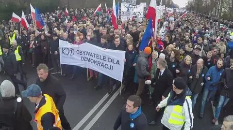 Politycy opozycji na czele marszu