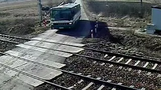 Kierowca autobusu, który o mało nie doprowadził do katastrofy. 