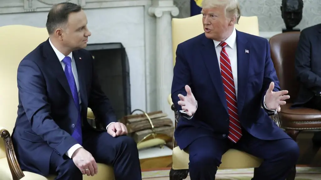 Duda na spotkaniu z Trumpem w Gabinecie Owalnym