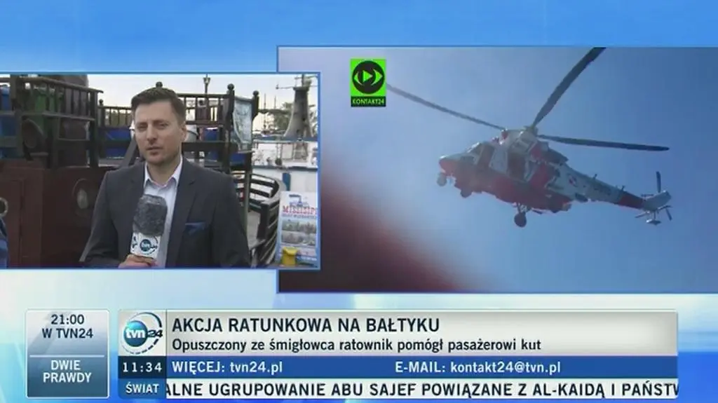 Akcja na Bałtyku. Załoga kutra pomogła poszkodowanemu