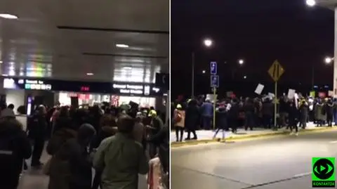 Cały świat patrzy. Protest na lotnisku OHare po dekrecie Trumpa