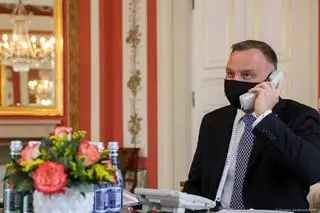 Rozmowa Andrzeja Dudy z królem Jordańskiego Królestwa Haszymidzkiego Abdullahem II