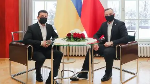 Ukrainian president discusses threat posed by Russia with his Polish counterpart
