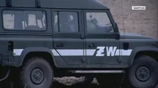 Żandarmeria Wojskowa w okolicy miejsca zdarzenia