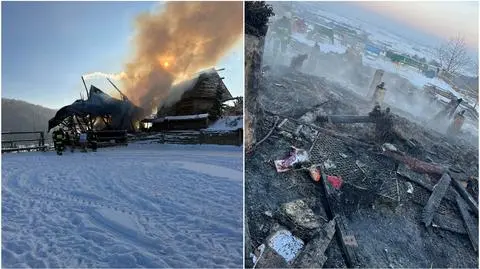 Dom spłonął doszczętnie