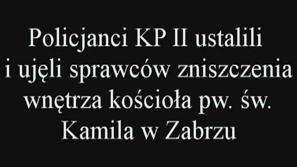 Zdewastowali kościół