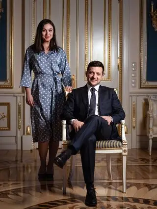 Julia Mendel i Wołodymyr Zełenski