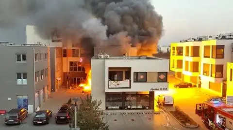 Moment eksplozji w restauracji