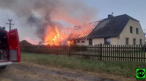 Piorun uderzył w dom. Akcja strażaków