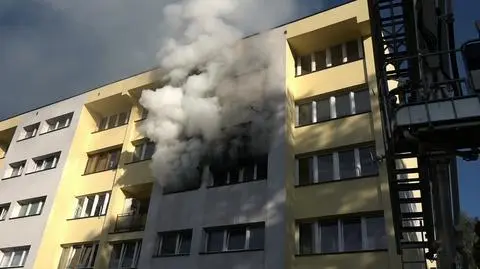 Pożar mieszkania w Kamiennej Górze