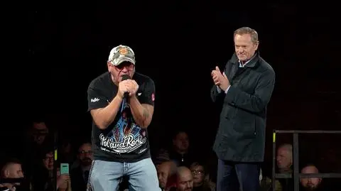 Jerzy Owsiak i Donald Tusk